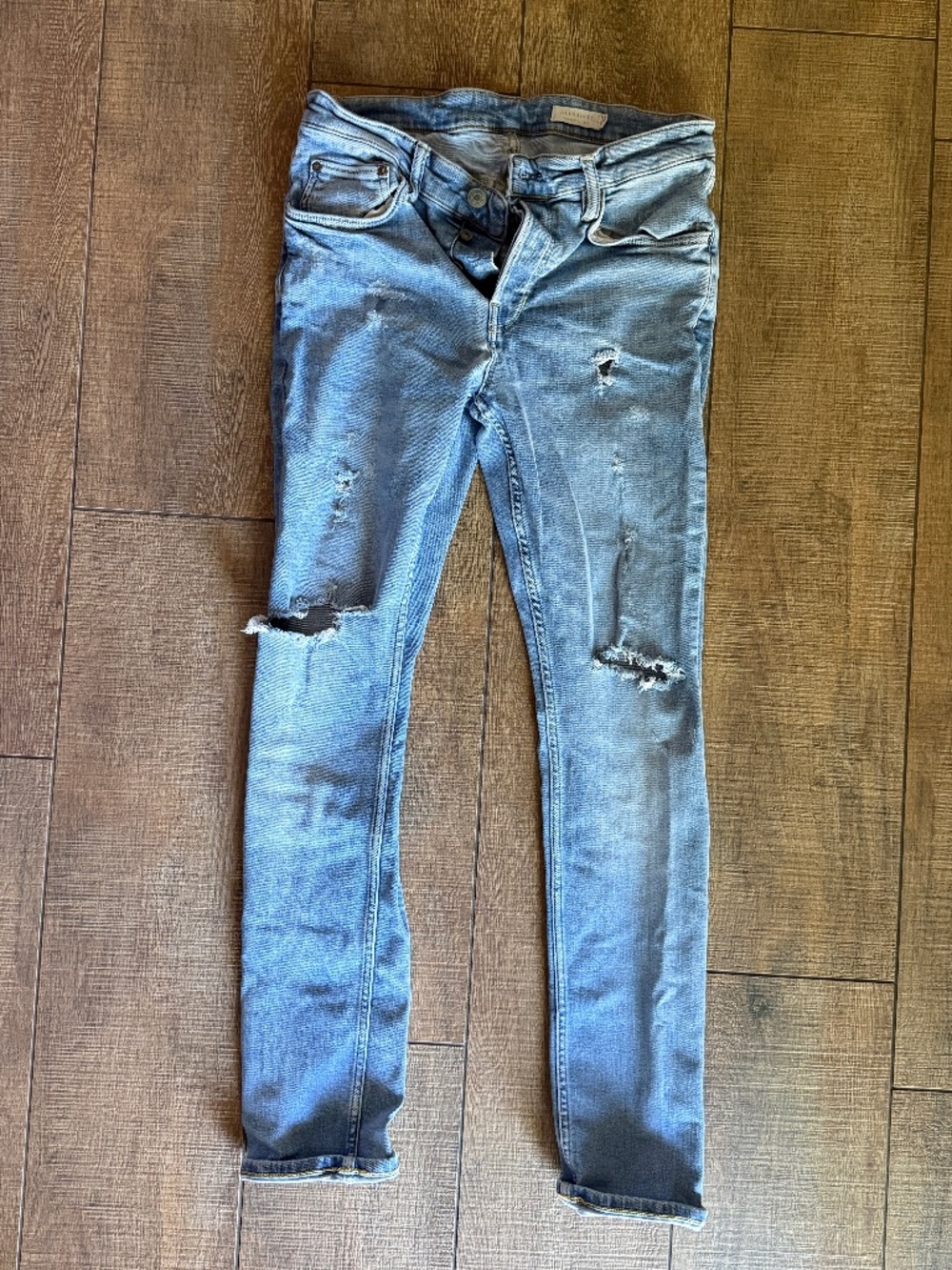 Men's Distressed All Saints Slim Jeans